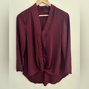 Burgundy blouse
